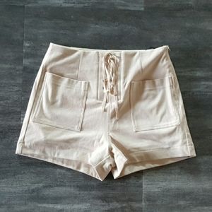 Cream Native Laced Up F21 Short